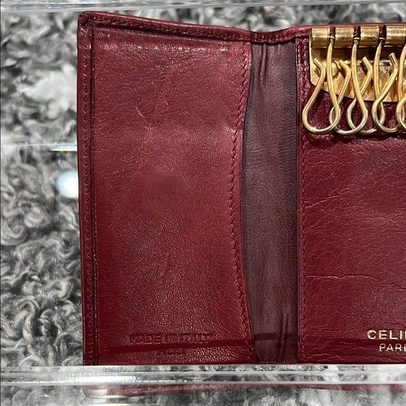 Preloved Authentic Vintage Celine Red Key Holder - Picture 9 of 11